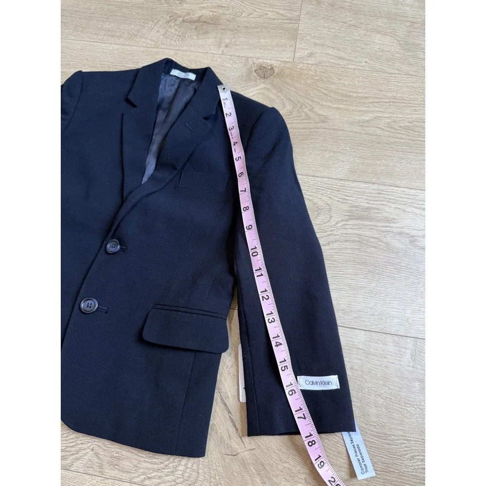 NWT Boys Calvin Klein Suit Separates Black SLIM FIT Jacket‎ Size 5 msrp $89.50